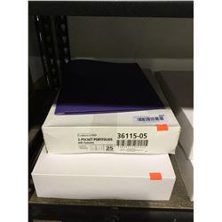 Evidence 25 2-Pocket Portfolios w/ Fasteners Lot of 2