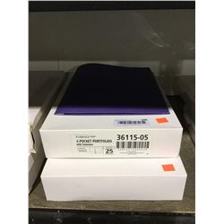 Evidence 25 2-Pocket Portfolios w/ Fasteners Lot of 2