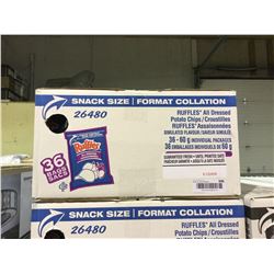 Case of Ruffles All Dressed Potato Chips (36 x 60g)