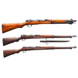 3 TOKYO ARSENAL BOLT ACTION RIFLES.