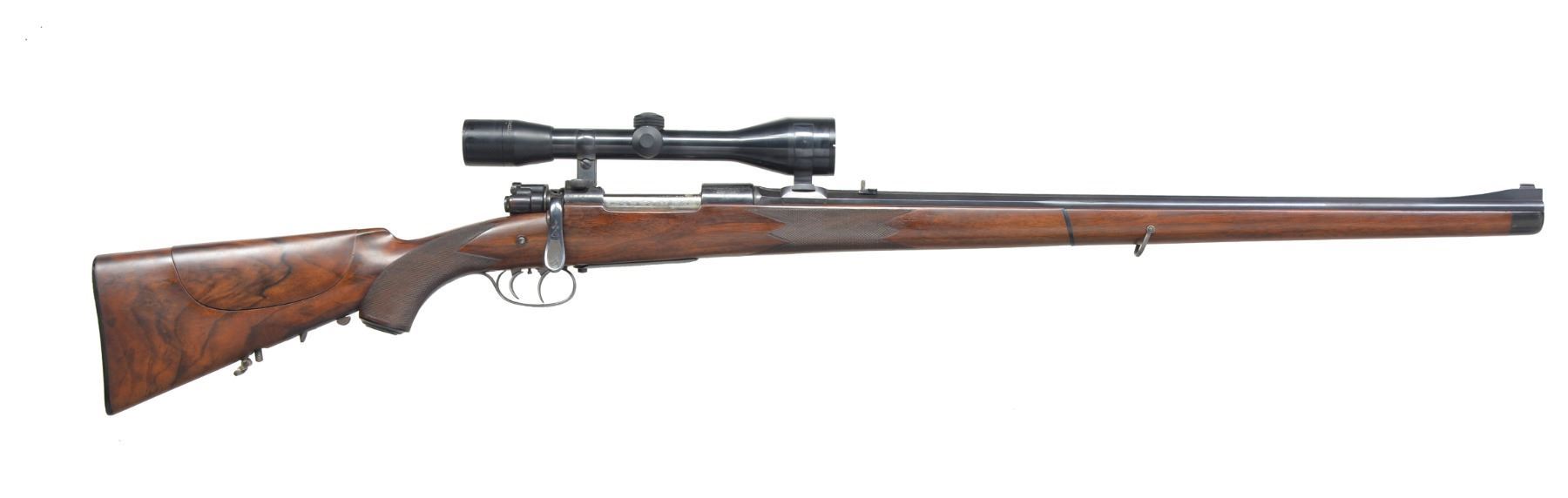 ATTRACTIVE FULL STOCK BOLT ACTION SPORTING RIFLE