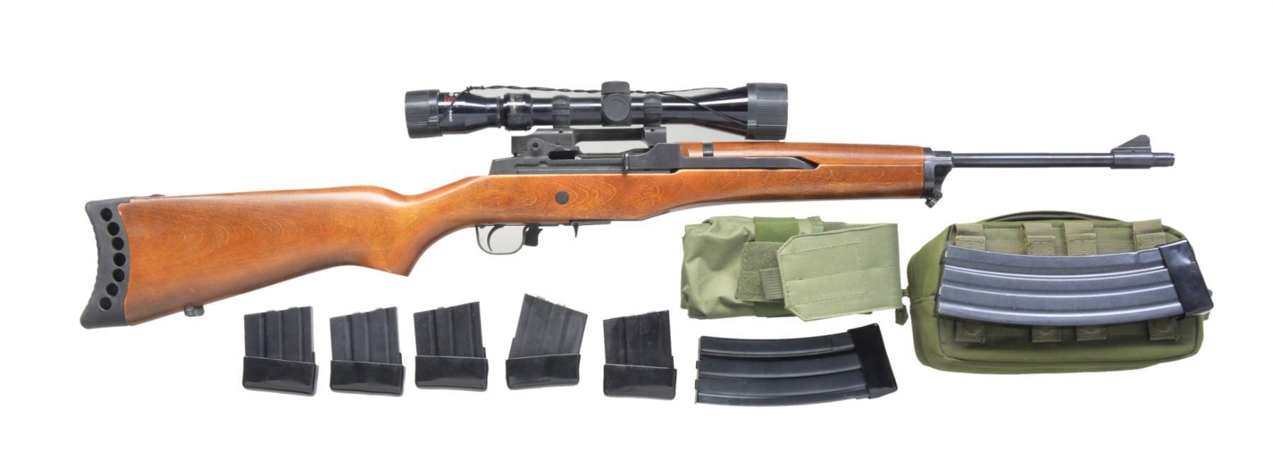 RUGER MINI 14 SEMI AUTO RIFLE.