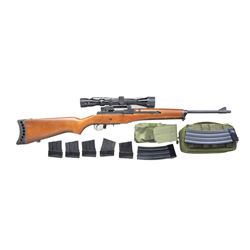 RUGER MINI 14 SEMI AUTO RIFLE.