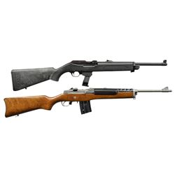 2 RUGER SEMI AUTO RIFLES.
