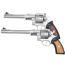 2 RUGER SUPER REDHAWK REVOLVERS.