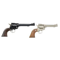 2 RUGER SINGLE SIX REVOLVERS.