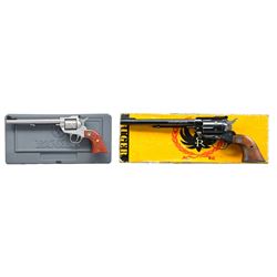 2 RUGER SA REVOLVERS.