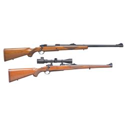 2 RUGER MODEL 77 BOLT ACTION RIFLES.