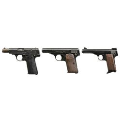 3 EUROPEAN SEMI AUTO PISTOLS.