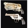 Image 2 : 2 VINTAGE NICKEL PLATED TOP BREAK REVOLVERS.