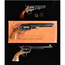 3 CASE COLORED CENTERFIRE WHEEL GUNS.