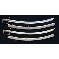 2 EARLY BRITISH DRAGOON SABERS.
