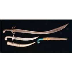 3 INDO-PERSIAN EDGED WEAPONS.