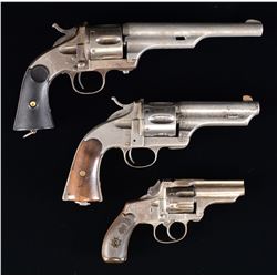 3 MERWIN & HULBERT REVOLVERS.