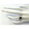 Image 4 : 3.93 CTW Natural Emerald And Diamond Ring In 14K Yellow Gold