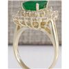 Image 3 : 2.87 CTW Natural Emerald And Diamond Ring 18K Solid Yellow Gold