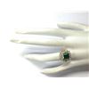 Image 4 : 2.87 CTW Natural Emerald And Diamond Ring 18K Solid Yellow Gold