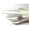 Image 4 : 13.33 CTW Natural Kunzite And Diamond Ring 14K Solid White Gold