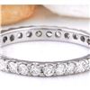 Image 1 : 1.00 CTW Natural Diamond 14K Solid White Gold Ring