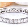 Image 2 : 1.00 CTW Natural Diamond 14K Solid White Gold Ring