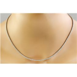 4.00 CTW 18K White Gold Diamond Necklace