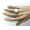 Image 4 : 7.75 CTW Natural Opal And Diamond Ring In 14k Yellow Gold