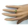 Image 4 : 1.50 CTW Natural Peridot Ring In 18K Yellow Gold