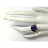 Image 4 : 9.22CTW Natural Amethyst And Diamond Ring In 14K Solid White Gold