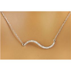 0.25 CTW Diamond 18K White Gold  Necklace