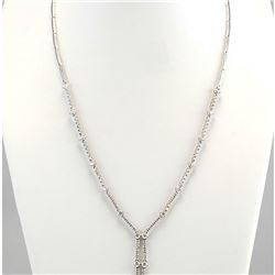 3.00 CTW Natural Diamond Necklace In 14k White Gold