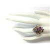 Image 4 : 6.60 CTW Natural Ceylon Sapphire And Diamond Ring In 14K White Gold