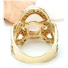 Image 3 : 8.88 CTW Natural Opal 18K Solid Yellow Gold Diamond Ring