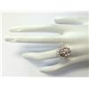 Image 4 : 6.08 CTW Natural Morganite And Diamond Ring In 14K Solid Yellow Gold