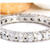 Image 1 : 1.70 CTW Natural Diamond 18K Solid White Gold Ring