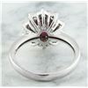 Image 3 : 2.81 CTW Ruby 18K White Gold Diamond Ring