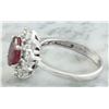 Image 5 : 2.81 CTW Ruby 18K White Gold Diamond Ring