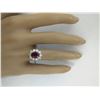 Image 6 : 2.81 CTW Ruby 18K White Gold Diamond Ring