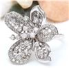 Image 2 : 1.50 CTW Natural Diamond 14K Solid White Gold Ring
