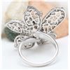 Image 4 : 1.50 CTW Natural Diamond 14K Solid White Gold Ring