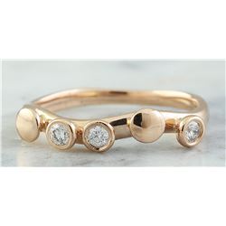 0.15 CTW 18K Rose Gold Diamond Ring