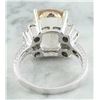 Image 3 : 6.69  CTW Morganite 18K White Gold Diamond Ring