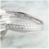 Image 5 : 6.69  CTW Morganite 18K White Gold Diamond Ring