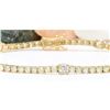 Image 1 : 4.75 CTW Natural Diamond 18K Solid Yellow Gold Bracelet