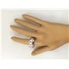 Image 4 : 3.90 CTW Natural Diamond Ring In 14k White Gold