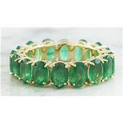 6.16 CTW Emerald 18K Yellow Gold Ring