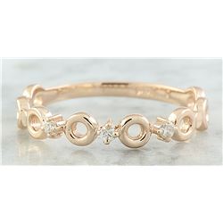 0.07 CTW Diamond 18K Rose Gold Ring