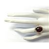 Image 4 : 10.43 CTW Natural Hessonite Garnet And Diamond Ring 18K Solid Yellow Gold