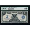 Image 1 : 1899 $1 Black Eagle Silver Certificate PMG 65EPQ