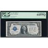 Image 1 : 1928C $1 Silver Certificate PCGS 64PPQ
