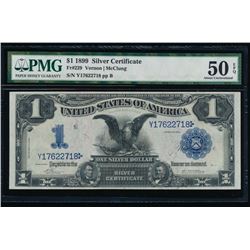 1899 $1 Black Eagle Silver Certificate PMG 50EPQ